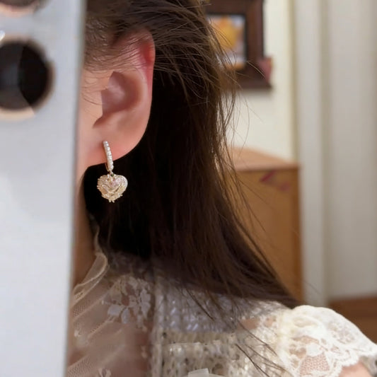 LunaHeart Shimmering Drop Earrings