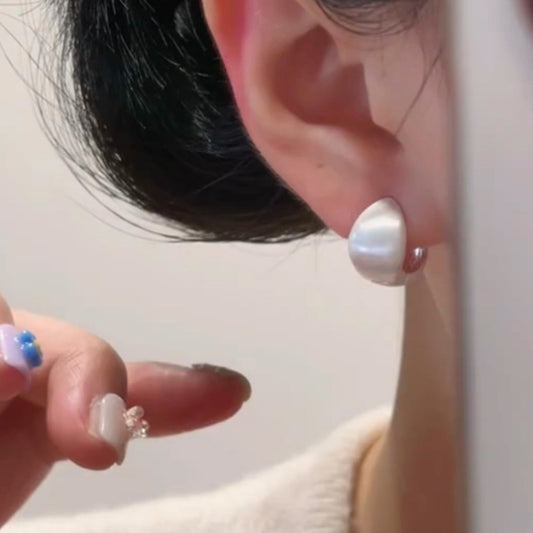 LunaPebble Silver Earrings