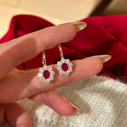LunaGlow Ruby Jewelry Set