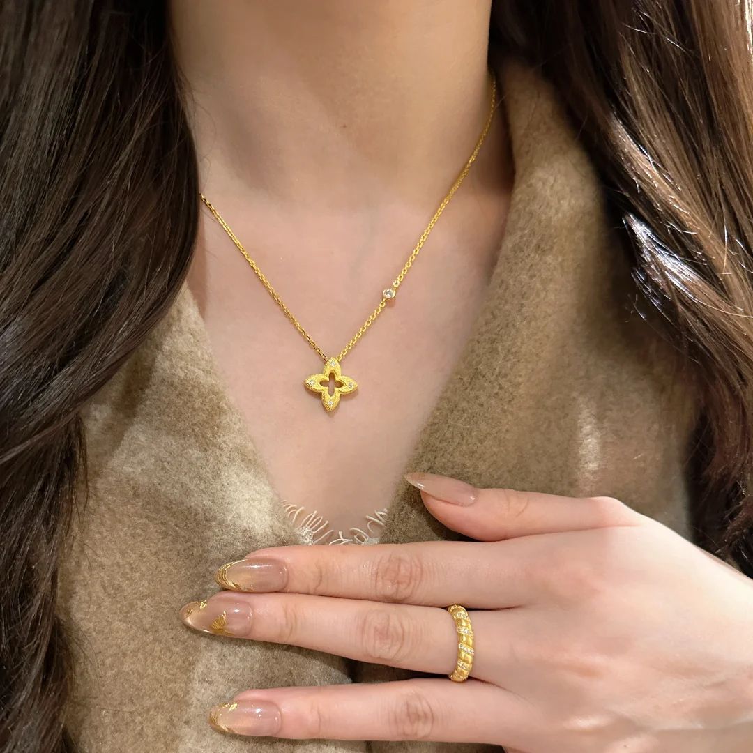 LunaBloom Openwork Refined Jewelry Set