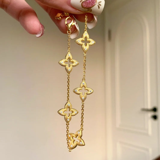 LunaBloom Openwork Refined Jewelry Set