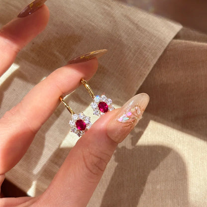 LunaGlow Ruby Jewelry Set