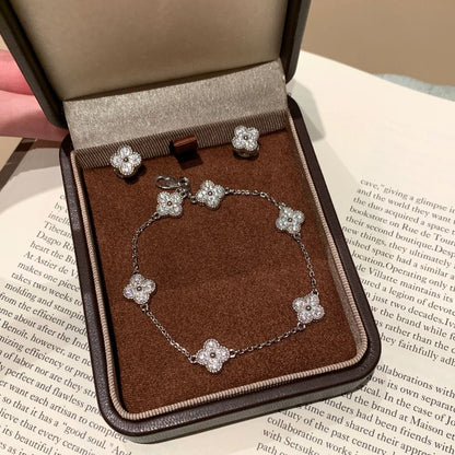LunaBloom Silver Jewelry Set