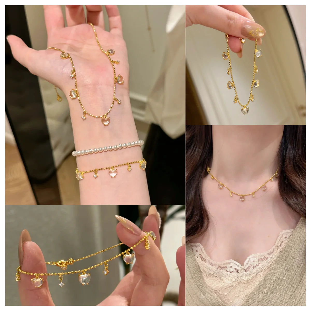 LunaDrop Dainty Jewelry Set