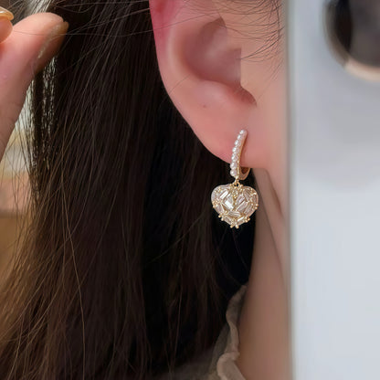 LunaHeart Shimmering Drop Earrings