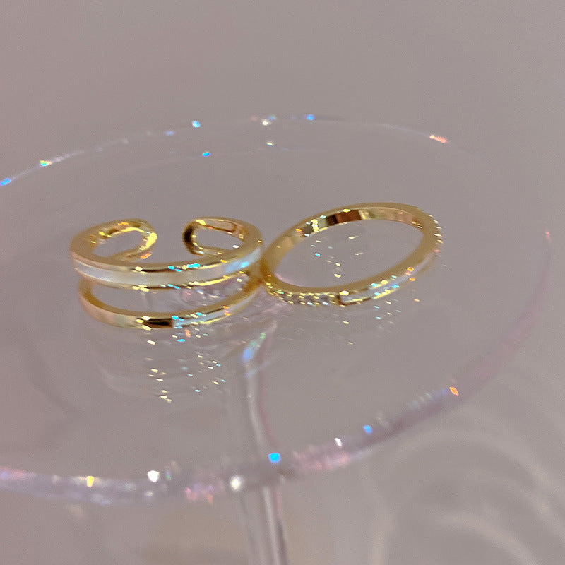 LunaDuo Dainty Ring Set