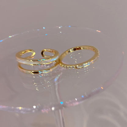 LunaDuo Dainty Ring Set