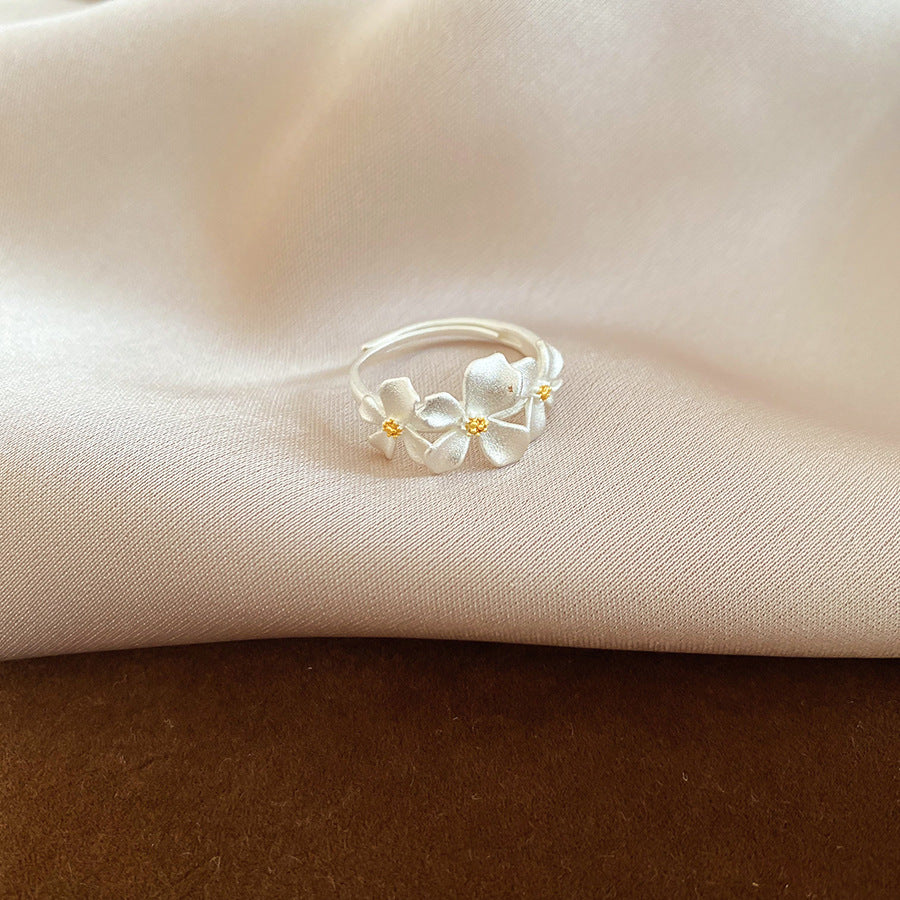 LunaFloral Silver Ring