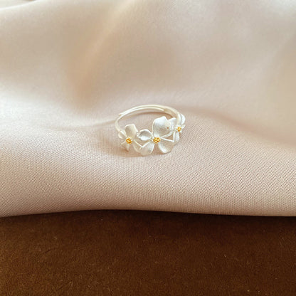 LunaFloral Silver Ring
