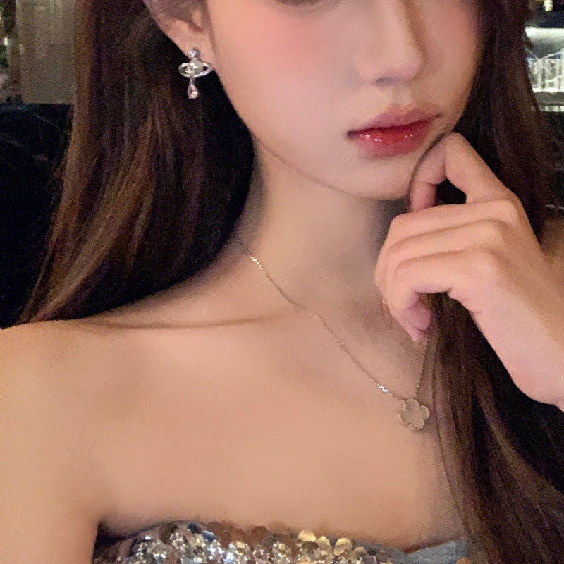 LunaOrbit Shimmering Drop Earrings
