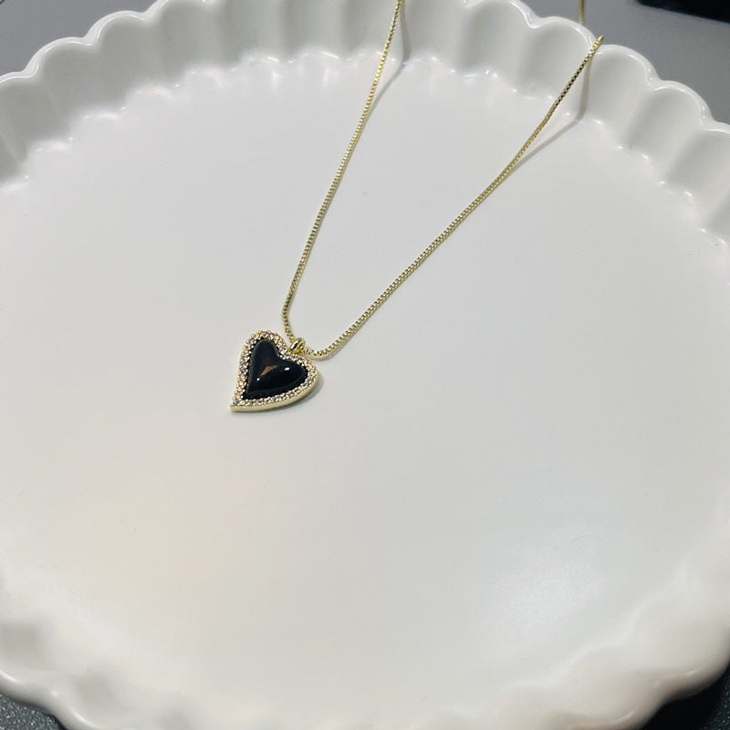 LunaHeart Enamel Drip Earrings