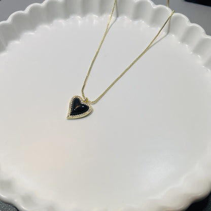 LunaHeart Enamel Drip Earrings