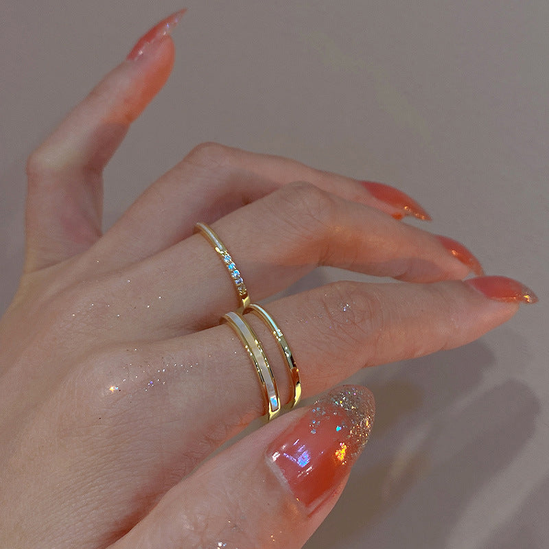 LunaDuo Dainty Ring Set