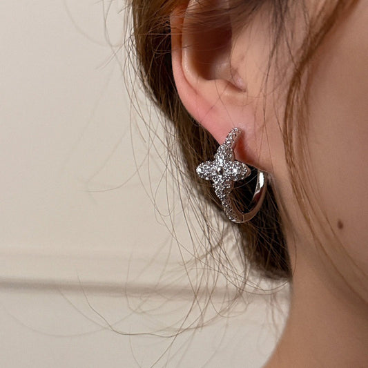 LunaBloom Silver Earrings