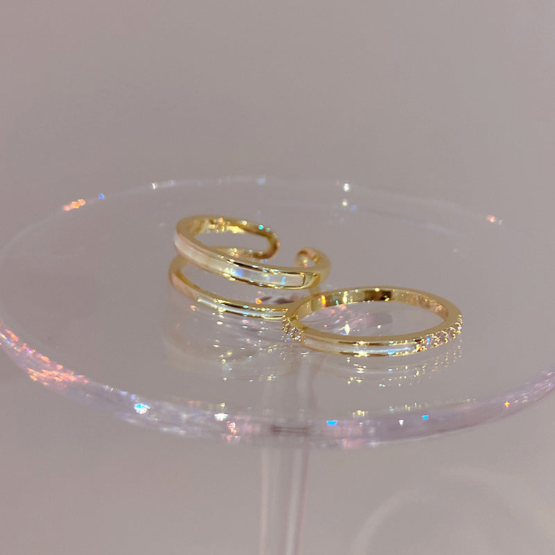LunaDuo Dainty Ring Set