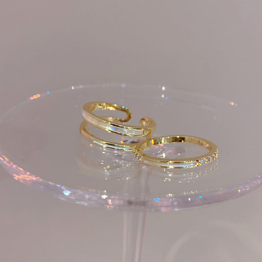 LunaDuo Dainty Ring Set