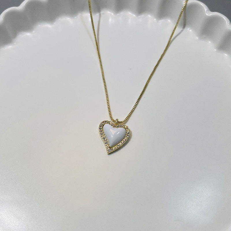 LunaHeart Enamel Drip Earrings