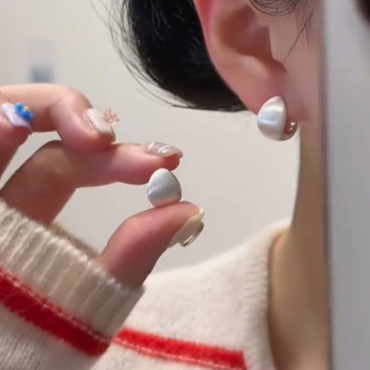 LunaPebble Silver Earrings