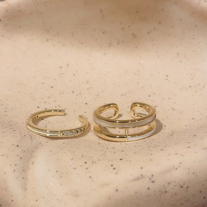 LunaDuo Dainty Ring Set