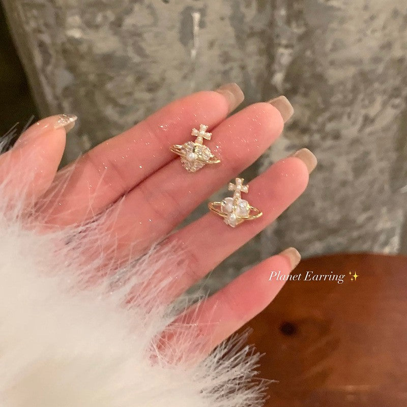 LunaOrbit Shimmering Drop Earrings