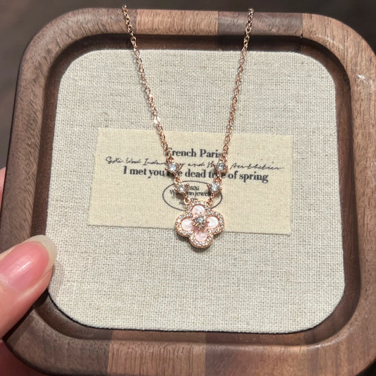 LunaBloom Rosé Petite Necklace