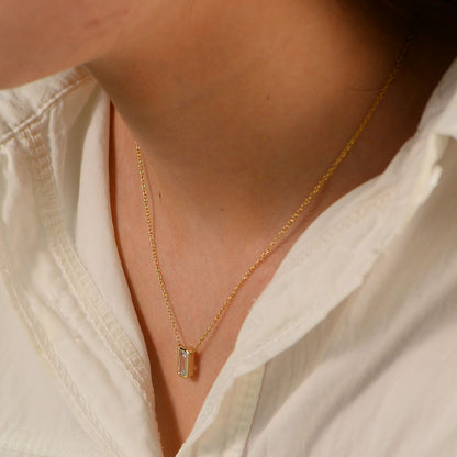 LunaBaguette Refined Necklace