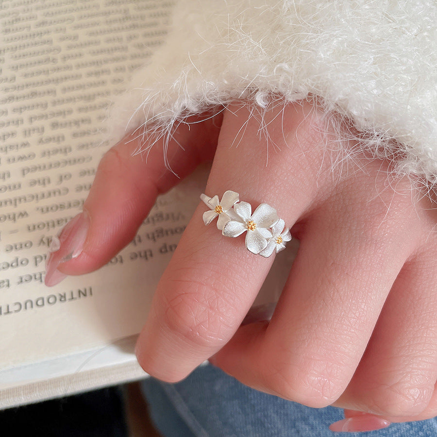 LunaFloral Silver Ring