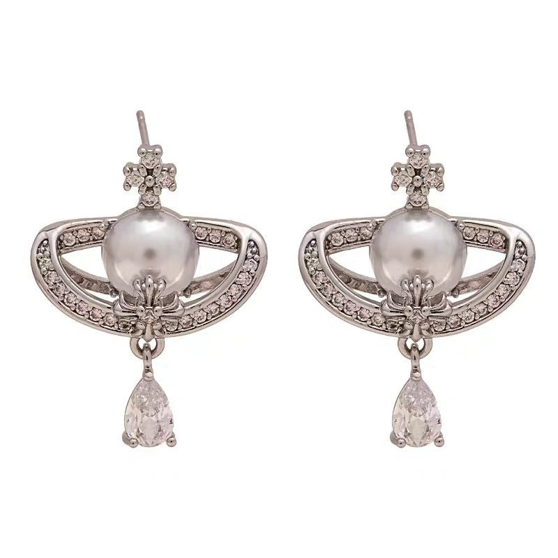 LunaOrbit Shimmering Drop Earrings