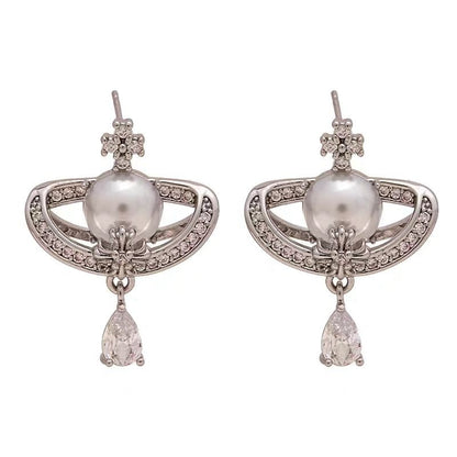 LunaOrbit Shimmering Drop Earrings