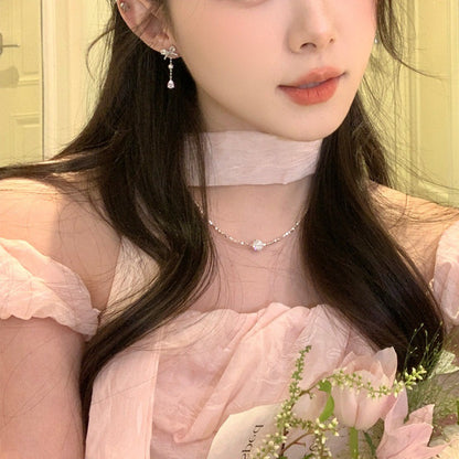 LunaKnot Dainty Shimmering Drop Earrings