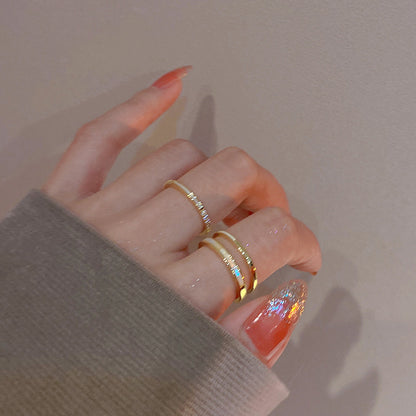 LunaDuo Dainty Ring Set