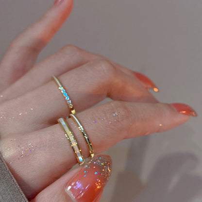 LunaDuo Dainty Ring Set