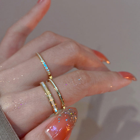 LunaDuo Dainty Ring Set
