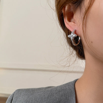 LunaBloom Silver Earrings