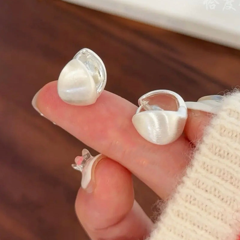 LunaPebble Silver Earrings
