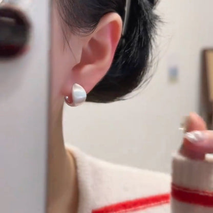 LunaPebble Silver Earrings