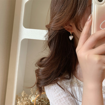 LunaHeart Enamel Drip Earrings