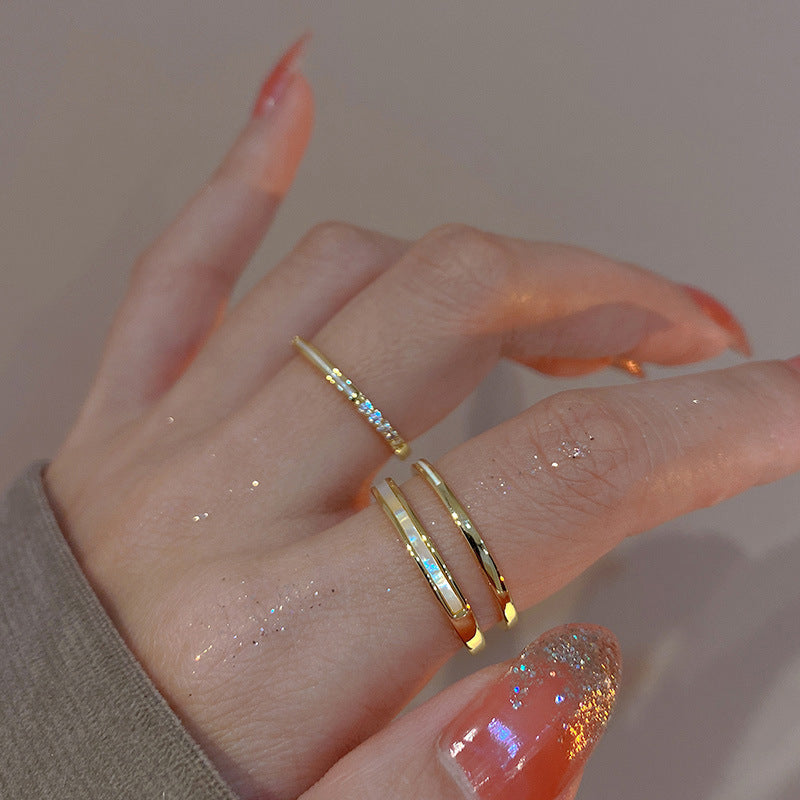 LunaDuo Dainty Ring Set