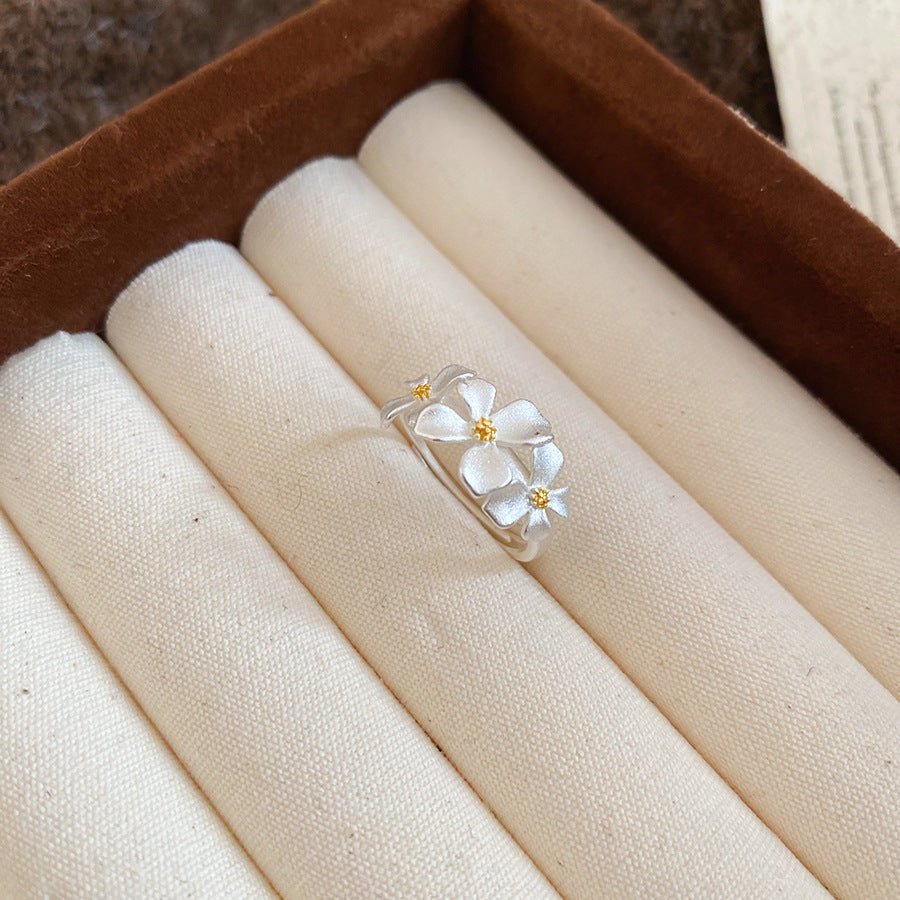 LunaFloral Silver Ring