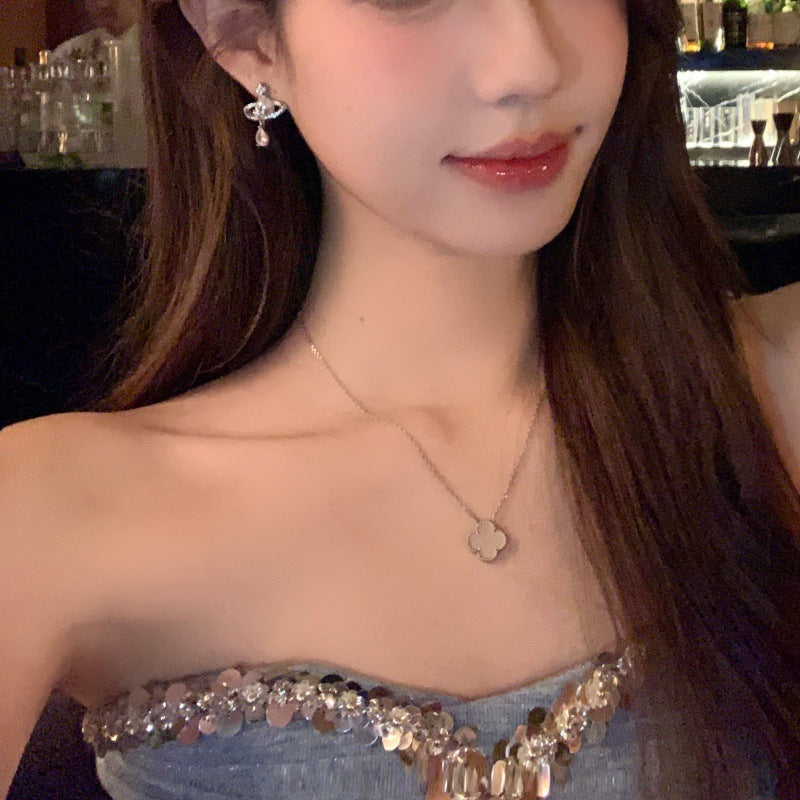 LunaOrbit Shimmering Drop Earrings