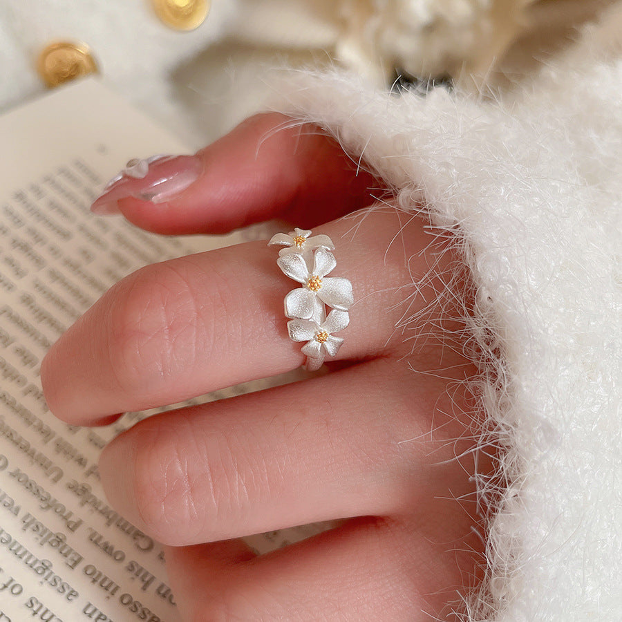 LunaFloral Silver Ring