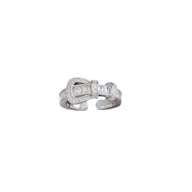 LunaKnot Horsebit Glow SIlver Ring