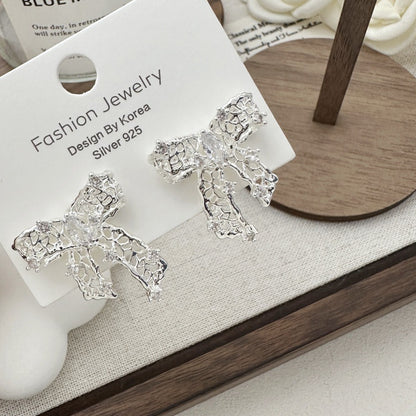 LunaBow Openwork Stud Earrings