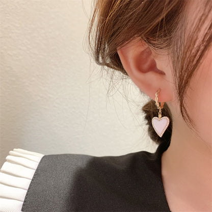 LunaHeart Enamel Drip Earrings