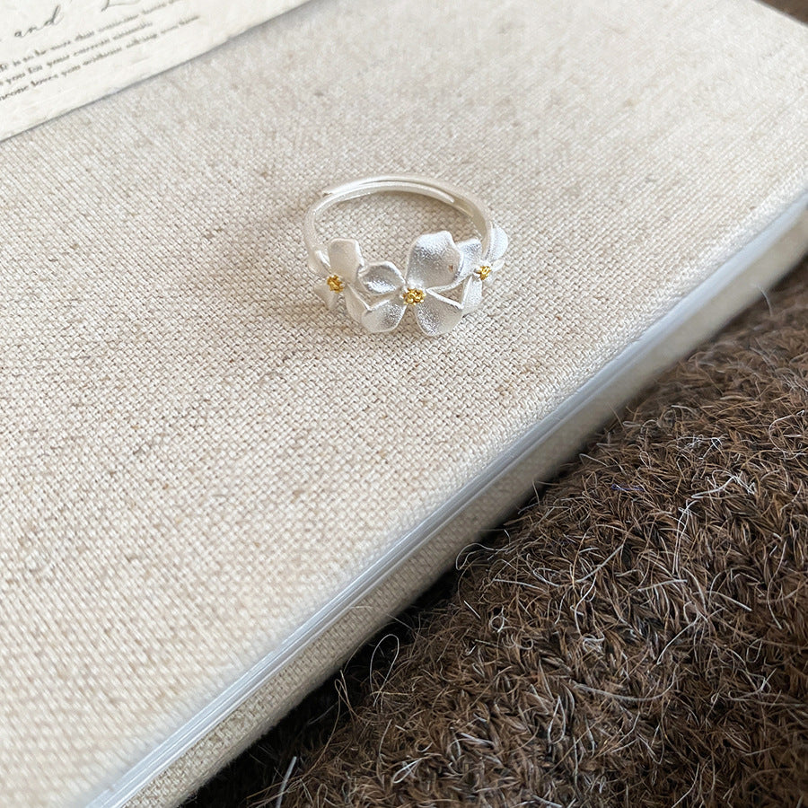 LunaFloral Silver Ring