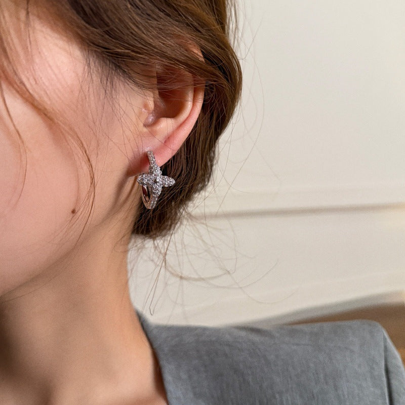 LunaBloom Silver Earrings
