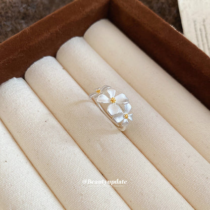 LunaFloral Silver Ring