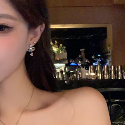 LunaOrbit Shimmering Drop Earrings